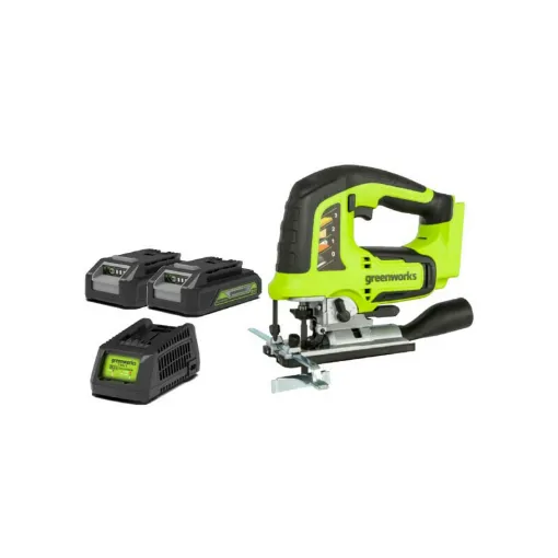 Picture of Jigsaw GREENWORKS 24V Brushless - 2 batteries 2.0 Ah - 1 charger - GD24JS