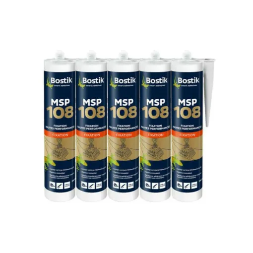 Picture of Bostik sealant 108 MSP fixing white x5 high performance polymers