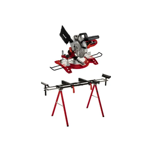 Picture of Pack EINHELL - Mitre saw - TC-MS 2112 - 1600W - 120mm - Stationary base - MSS 1608