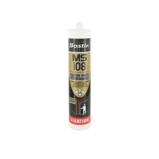 Picture of Bostik sealant MS 108 white securing high performance polymers immediate maintenance x 5