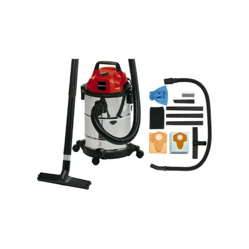 Picture of Pack EINHELL Wet/dry vacuum cleaner - TC-VC 1820 S - 1250W - 20L - Set of 5 paper dust bags - 25L