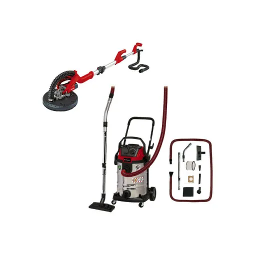 Picture of Pack EINHELL - Wet/dry vacuum cleaner - TE-VC 2230 SACL - 1400W - 30L - Giraffe sander - 1,65m - TC-DW 225