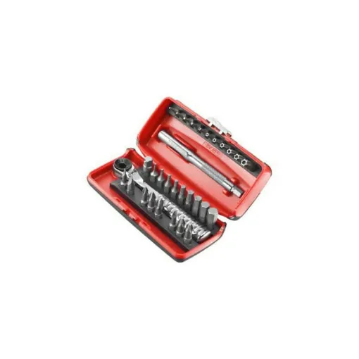 Picture of Facom box with 31 pieces ratchet bit holder