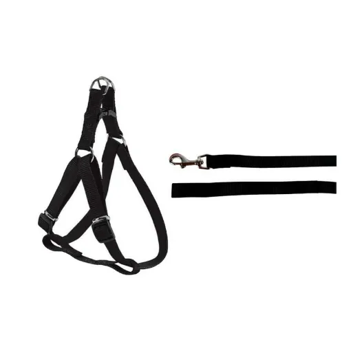 Picture of Pack ZOLUX Black Nylon Harness 25mm - black lead 1m