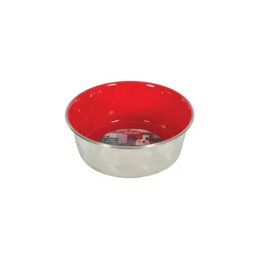 Picture of ZOLUX Stainless Steel Bowl - Diamond - 1,15L - Red - 475535RGE