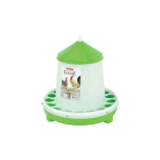 Picture of ZOLUX silo feeder on stand - Blanc-Vert - 4Kg - 175628