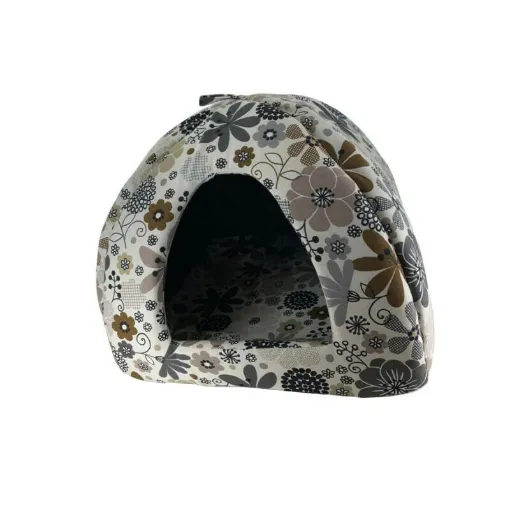 Picture of ZOLUX Cat Igloo - White with flowers - 409521BLFL