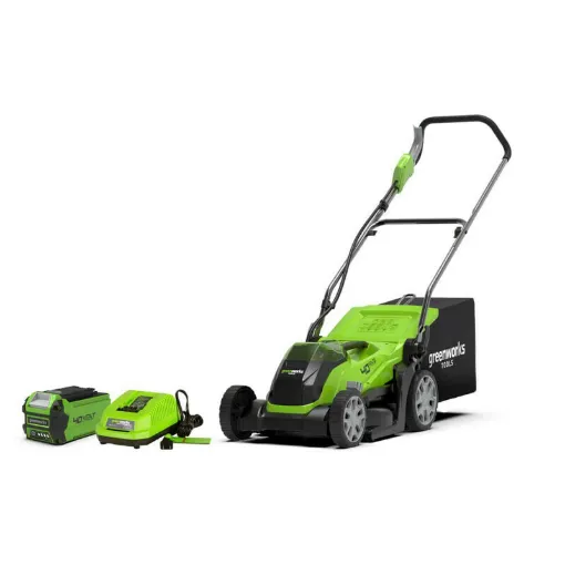 Picture of Mower GREENWORKS 40V - Cut of 35cm - 1 battery 2,0Ah - 1 charger - G40LM35K2