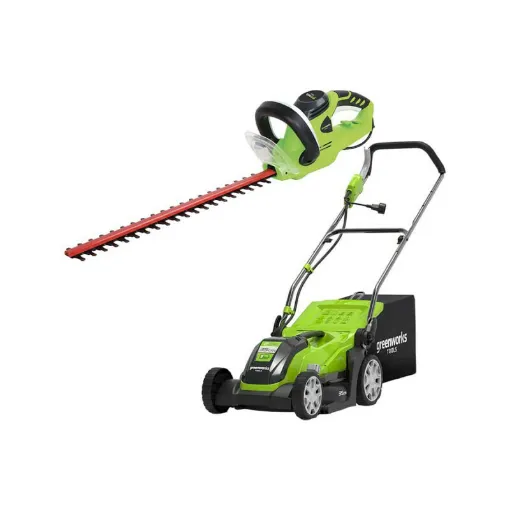 Picture of Pack GREENWORKS Electric Hedge Trimmer 35 cm 1000W GLM1035 - Electric Hedge Trimmer 56 cm 500W GHT5056