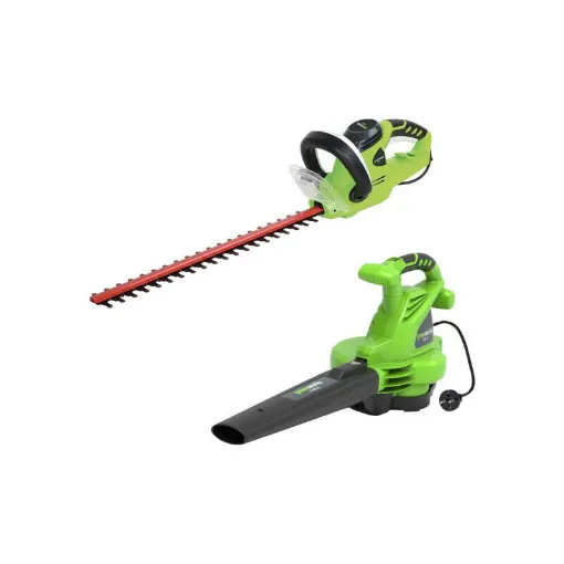 Picture of GREENWORKS Pack Electric Blower 2800W GBV2800 - Electric Hedge Trimmer 56 cm 500W GHT5056