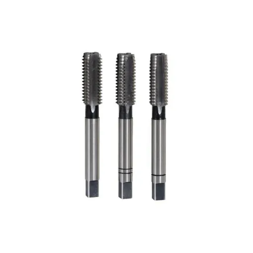 Picture of Set of hand taps KS TOOLS HSS - Rougher-Intermediate-Finisher - M7 x 1 mm - 3 pcs - 331.0070