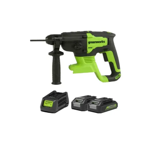 Picture of GREENWORKS 24V Brushless drill - 2 batteries 2.0 Ah - 1 charger - GD24SDS2