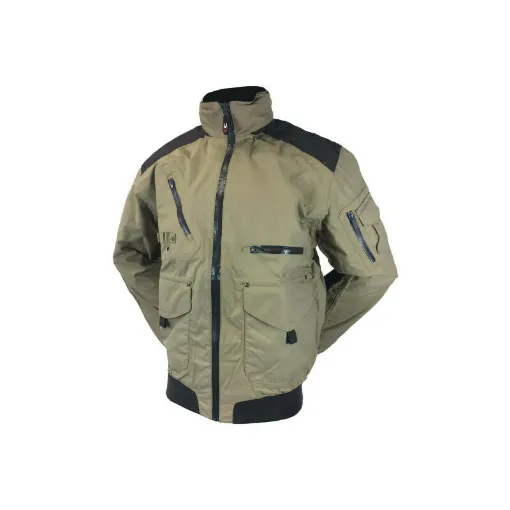 Picture of COFRA motor jacket - beige and green - Size 50