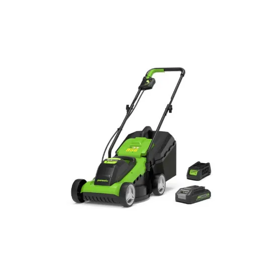 Picture of Lawnmower GREENWORKS 40V - 33cm cut - 1 battery 2.0 Ah - 1 microcharger - G24LM33K2