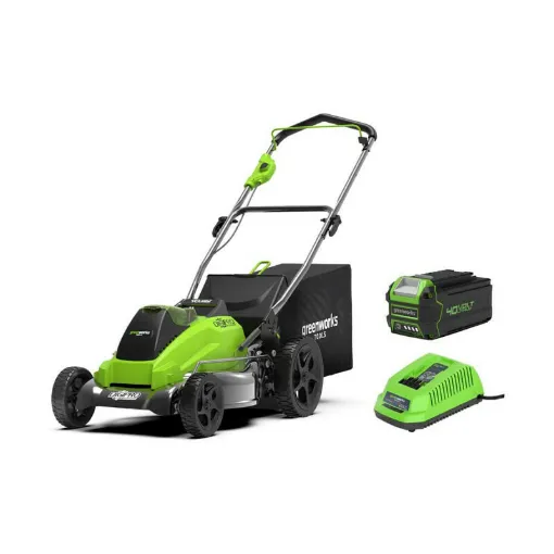 Picture of Brushless Mower GREENWORKS 40V - 45cm cut - 1 battery 4,0 Ah - 1 charger - GD40LM45K4