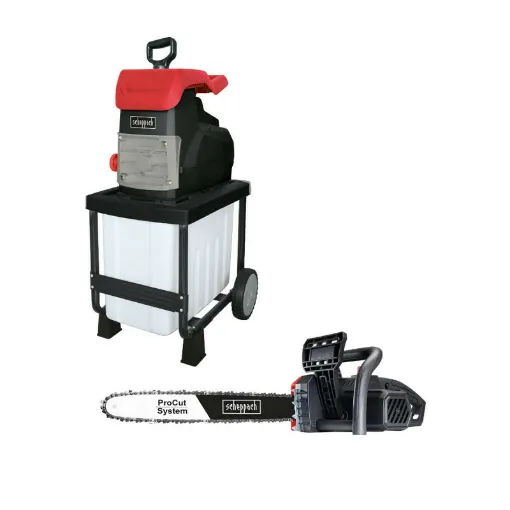 Picture of Pack SCHEPPACH Silent electric shredder - 2800 W - GS50 - ProCut electric chainsaw - 45,5 cm - 2400 W - CSE2600