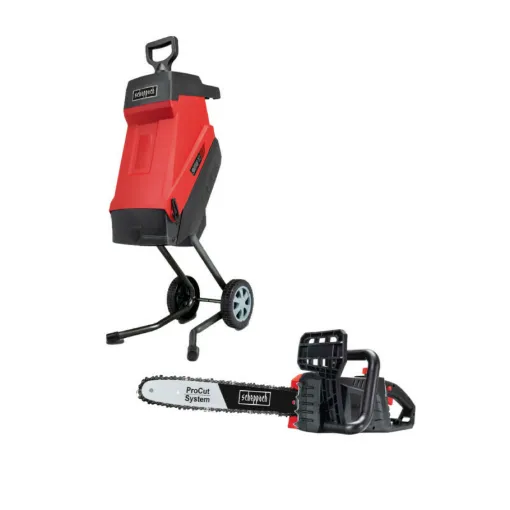 Picture of Pack SCHEPPACH Electric shredder - 2400 W - 2 Collector bags - GS55 - Electric saw ProCut - 45,5 cm - 2700 W - CSE2700