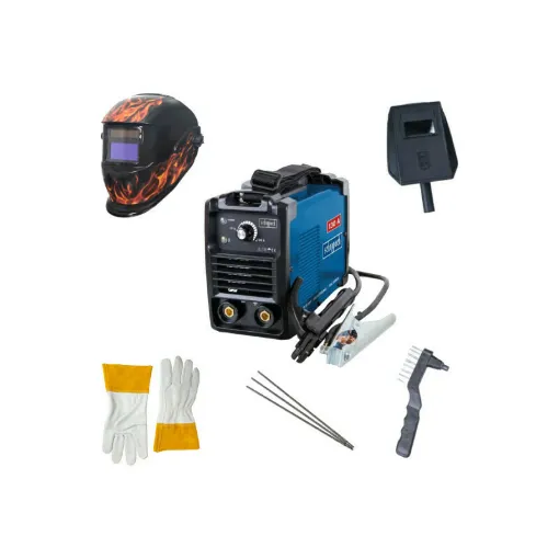 Picture of Pack SCHEPPACH Welding machine - WSE1000 - Welding helmet - AWH500FL - Protective gloves