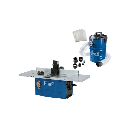 Picture of Pack SCHEPPACH Stationary router - 1500 W - HF50 - Workshop vacuum cleaner - 1200 W - 65L - DC100