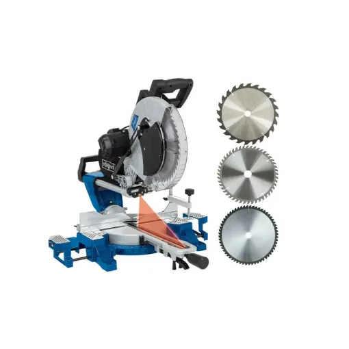 Picture of Pack SCHEPPACH Radial mitre saw - 305 mm - 2000W - HM140L - 1 Blade 60 teeth