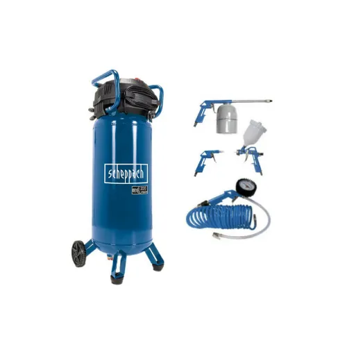 Picture of SCHEPPACH Vertical Compressor Pack - 50L - 1500W - HC51V - Kit of 5 accessories