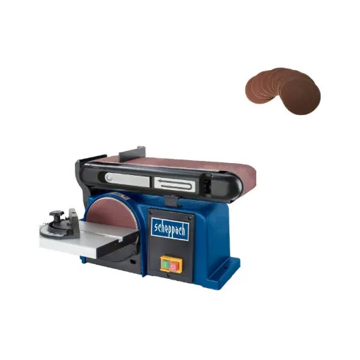 Picture of Pack SCHEPPACH Belt and disc sander 370W - BTS900 - 10 sanding discs - grain 80