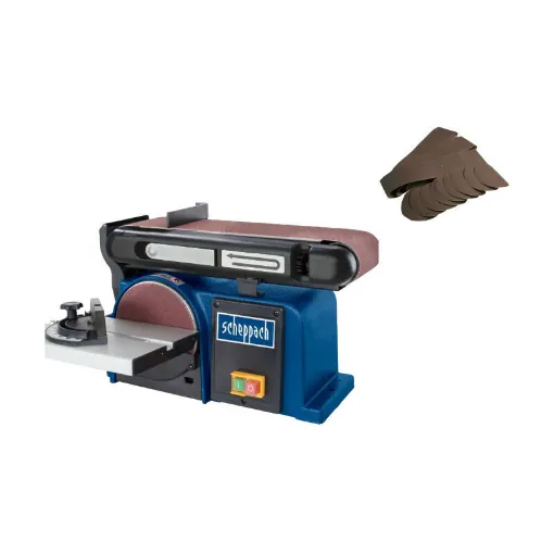 Picture of Pack SCHEPPACH Belt and disc sander 370W - BTS900 - Set of 3 sanding belts - 9 sanding discs