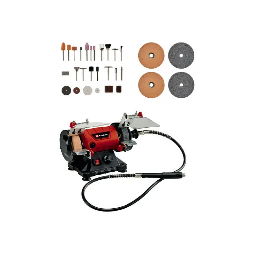 Picture of Pack EINHELL - Grinding machine - TC-XG 75 Kit - 120W - 2 wheels 75mm - Grit 400 and 120