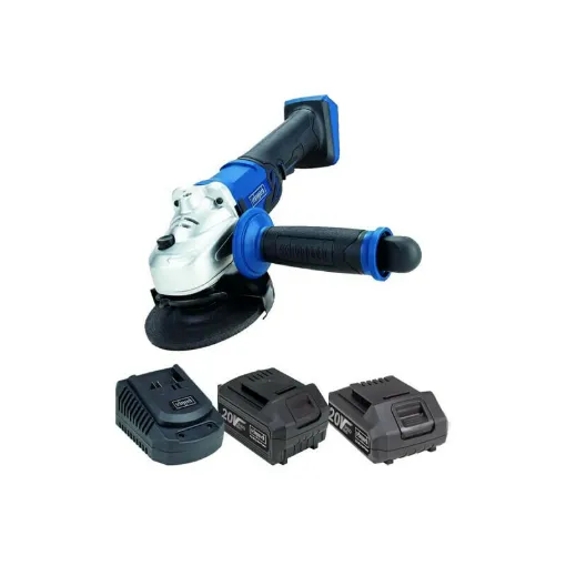 Picture of Pack SCHEPPACH Cordless angle grinder 20V CAG115-20ProS - 1 Battery 4.0Ah - 1 Battery 2.0Ah - 1 Quick charger