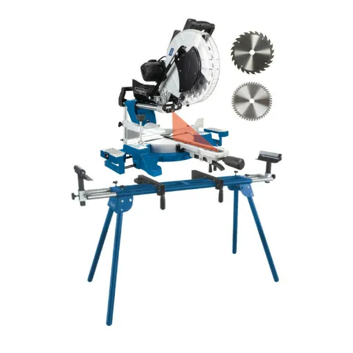 Picture of Pack SCHEPPACH Radial mitre saw 305 mm 2000W - HM140L - Support UMF2000