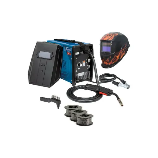 Picture of Pack SCHEPPACH Welding machine - WSE3200 - Welding helmet - AWH500FL