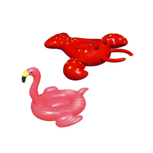 Picture of Pack Inflatable Buoy Oscar the Lobster - Inflatable Buoy Pink Flamingo - Giant