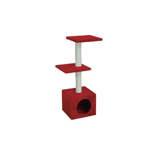 Picture of Cat Tree NAYECO - 30x30x89cm - Red