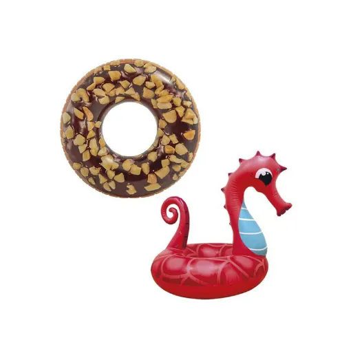 Picture of Chocolate donut inflatable buoy pack 114 cm in diameter - Seahorse inflatable buoy 91 cm