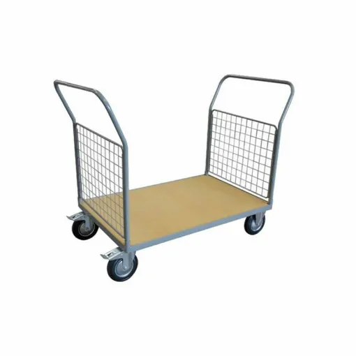 Picture of Transport trolley - wooden top - 2 backrests - 500 kg