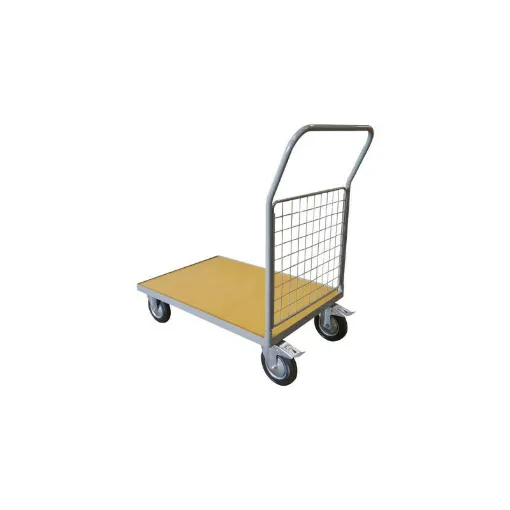 Picture of Trolley 250 kg wooden tray 1 backrest 1000x700 mm