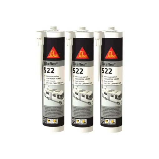 Picture of SIKA Sikaflex 522 Caravan - White - 300ml - Set of 3 Sikaflex Putty Adhesives