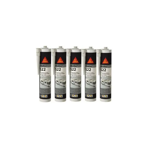 Picture of SIKA Sikaflex 522 Caravan - White - 300ml - Set of 5 Sikaflex Putty Adhesives SIKA Sikaflex 522 Caravan - White - 300ml