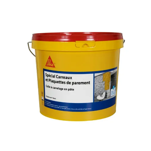 Picture of Tile paste adhesive for tiles and facing plate (D1-ET) - SIKA SikaCeram Basic - Ivory - 5kg