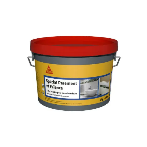 Picture of Paste tile adhesive D1-ET - SIKA SikaCeram-300 Plaquette de parement- White - 5kg