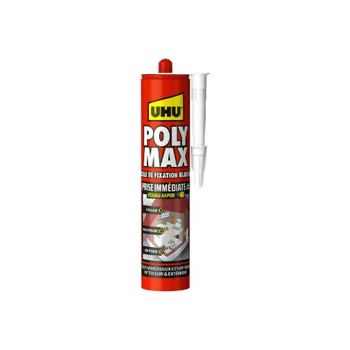 Picture of Polymax UHU Instant Set Mastic Glue White cartridge - 425 g - 33868