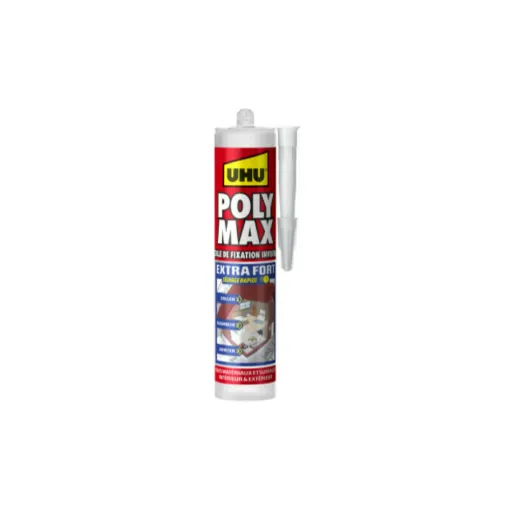 Picture of Extra Strong Mastic Glue Polymax UHU Invisible cartridge - 300 g - 33861