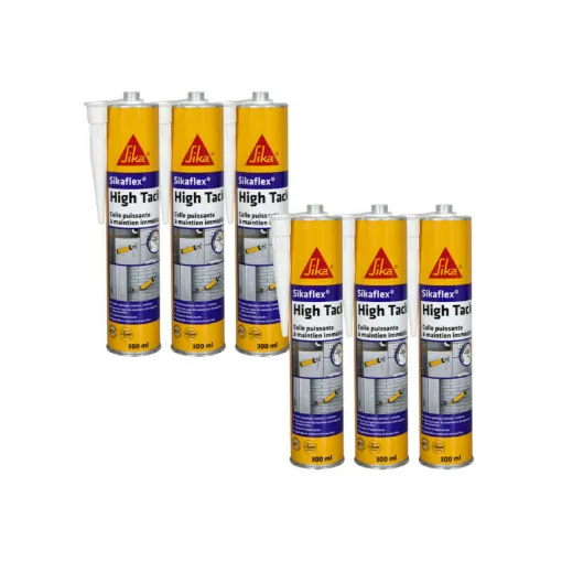 Picture of Set of 6 quick-setting sealants - SIKA Sikaflex High Tack - White - 300ml