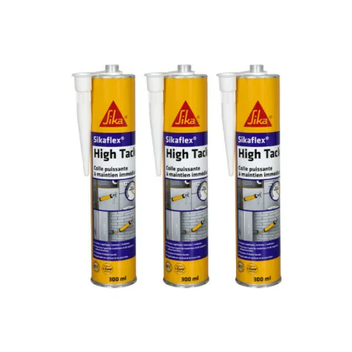 Picture of Set of 3 quick-setting sealants - SIKA Sikaflex High Tack - White - 300ml