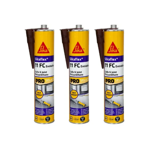 Picture of Set of 3 SIKA Sikaflex 11 FC+ Evolution - Brown - 300ml