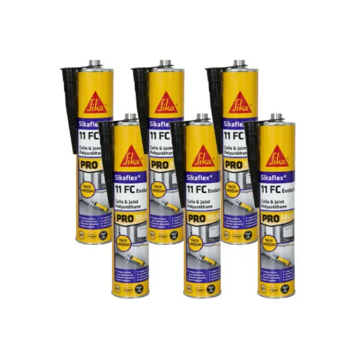 Picture of Set of 6 SIKA Sikaflex 11 FC+ Evolution - Black - 300ml