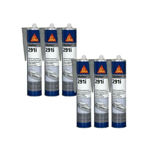 Picture of Set of 6 SIKA Sikaflex 291i marine sealants - Grey - 300ml