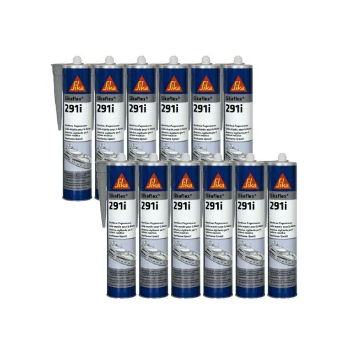 Picture of Batch of 12 SIKA Sikaflex 291i marine mastic adhesives - Grey - 300ml