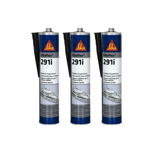 Picture of Set of 3 SIKA Sikaflex 291i marine sealants - Black - 300ml