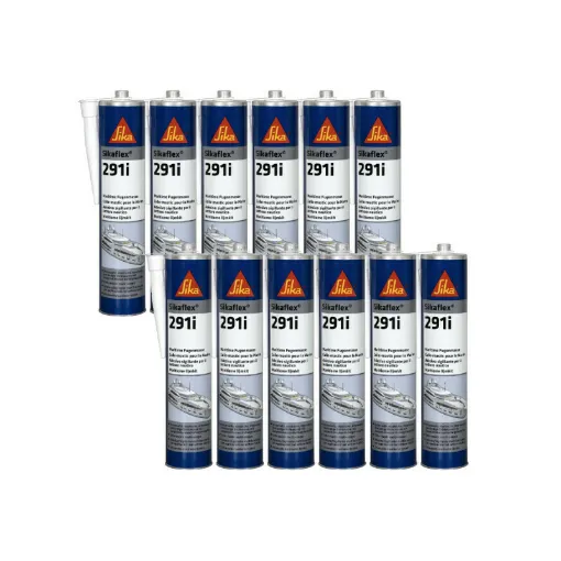 Picture of Batch of 12 SIKA Sikaflex 291i marine mastic adhesives - White - 300ml